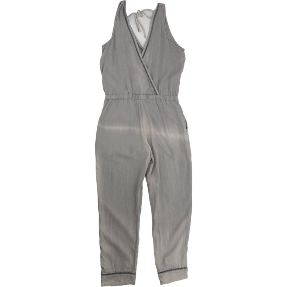 CLOTH & STONE Medium Jumpsuit Overall Tie Dye Grey Tencel Sleeveless V-Neck Boho - Picture 2 of 16